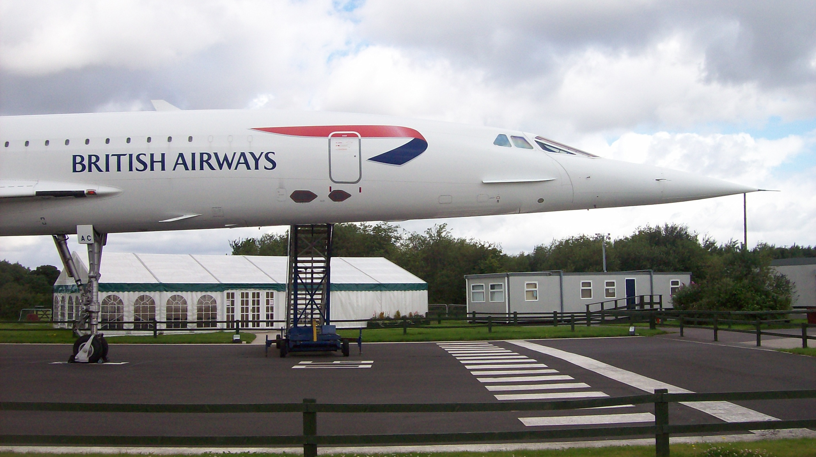 Concorde at Manchester Airport with Lunch