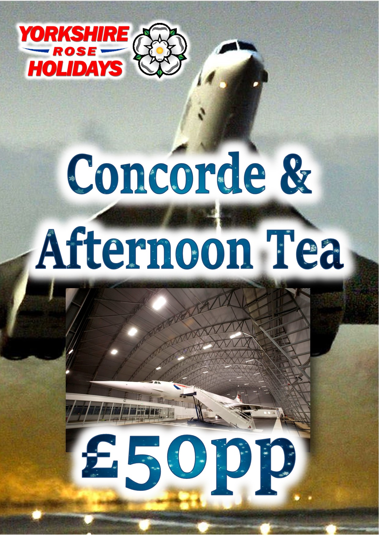 Concorde with afternoon tea